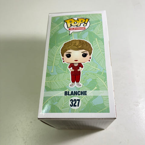 BOX FLAWS VIEW PHOTOS Blanche - Golden Girls Funko Pop 327 Vinyl Figure (11.4 Cm L × 8.9 Cm W × 15.9 Cm H)