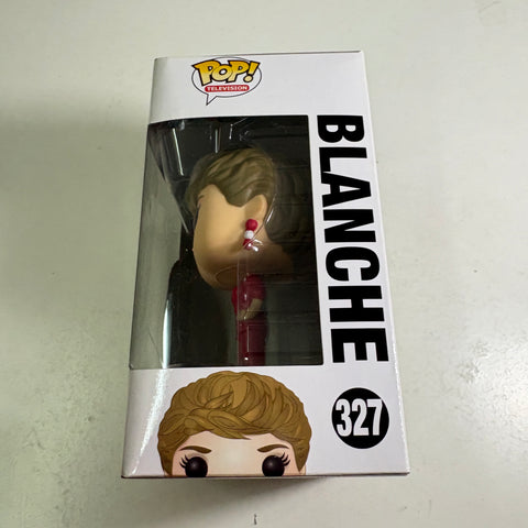 BOX FLAWS VIEW PHOTOS Blanche - Golden Girls Funko Pop 327 Vinyl Figure (11.4 Cm L × 8.9 Cm W × 15.9 Cm H)