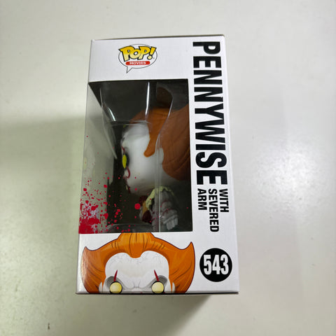 Pennywise with Severed Arm - IT Funko Pop 543 Vinyl Figure (11.4 Cm L × 8.9 Cm W × 15.9 Cm H)