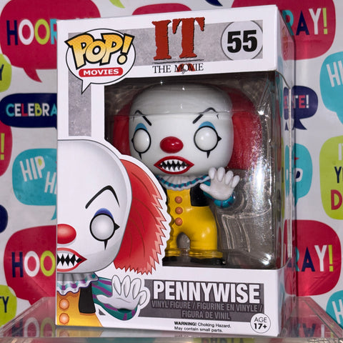 BOX FLAWS VIEW PHOTOS Pennywise - IT Funko Pop 55 Vinyl Figure (11.4 Cm L × 8.9 Cm W × 15.9 Cm H)