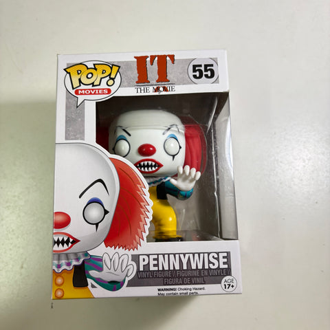 BOX FLAWS VIEW PHOTOS Pennywise - IT Funko Pop 55 Vinyl Figure (11.4 Cm L × 8.9 Cm W × 15.9 Cm H)