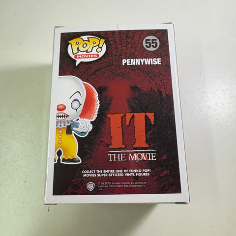 BOX FLAWS VIEW PHOTOS Pennywise - IT Funko Pop 55 Vinyl Figure (11.4 Cm L × 8.9 Cm W × 15.9 Cm H)
