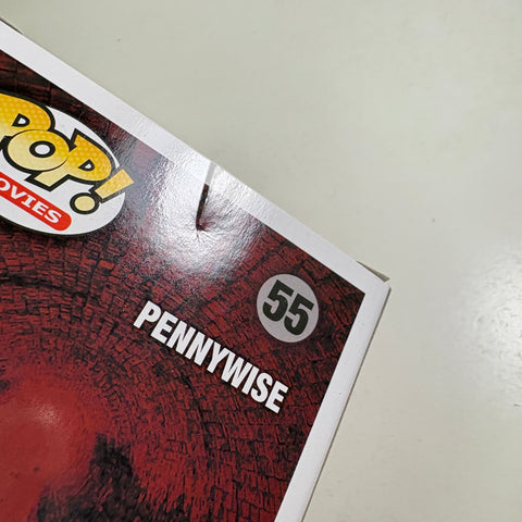BOX FLAWS VIEW PHOTOS Pennywise - IT Funko Pop 55 Vinyl Figure (11.4 Cm L × 8.9 Cm W × 15.9 Cm H)