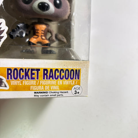 WATER DAMAGE VIEW PHOTOS Rocket Raccoon - Guardians of The Galaxy Marvel Funko Pop 48 Vinyl Figure