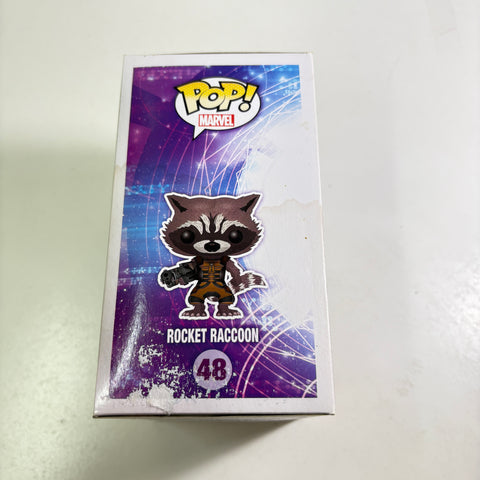 WATER DAMAGE VIEW PHOTOS Rocket Raccoon - Guardians of The Galaxy Marvel Funko Pop 48 Vinyl Figure