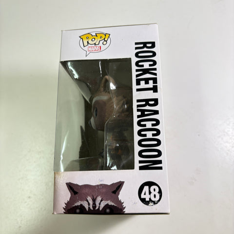 WATER DAMAGE VIEW PHOTOS Rocket Raccoon - Guardians of The Galaxy Marvel Funko Pop 48 Vinyl Figure