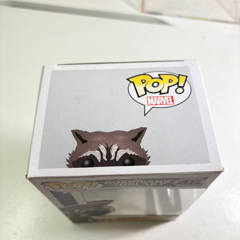 WATER DAMAGE VIEW PHOTOS Rocket Raccoon - Guardians of The Galaxy Marvel Funko Pop 48 Vinyl Figure