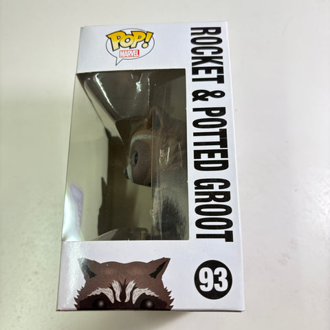 SUNFADE BOX DAMAGE VIEW PHOTOS Rocket Raccoon - Guardians of The Galaxy Marvel Funko Pop 93 Vinyl Figure Summer Convention