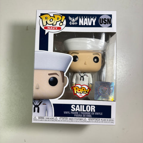 Navy - Sailor Funko Pop USN Whte Uniform Male Pop with a Purpose