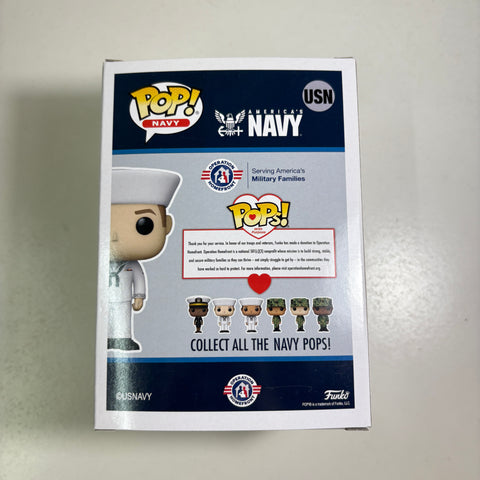 Navy - Sailor Funko Pop USN Whte Uniform Male Pop with a Purpose