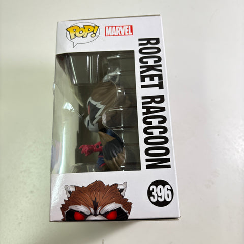 BOX FLAWS VIEW PHOTOS Rocket Raccoon - Guardians of The Galaxy Marvel Funko Pop 396 Vinyl Figure Exclusive