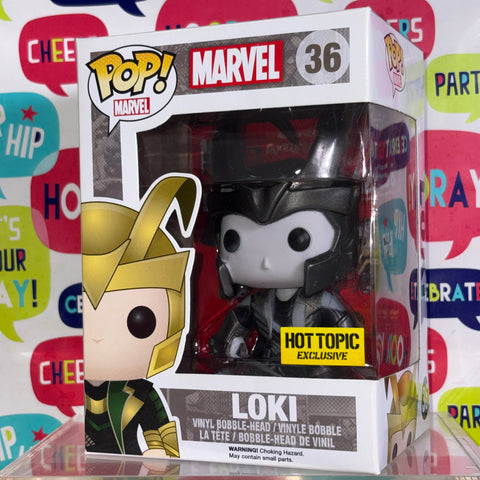 Loki (Black and White) - Marvel Funko Pop 36 Vinyl Figure Exclusive