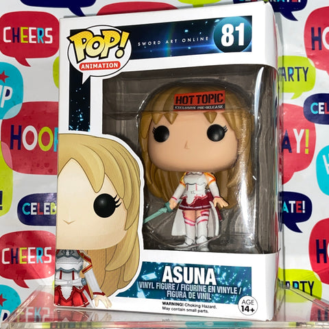 Sword Art Online - Asuna Funko Pop 81 Hot Topic Pre Release (Detached Sticker)