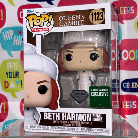Beth Harmon Final Game DIAMOND - Queen's Gambit Funko Pop 1123 Vinyl Figure (11.4 Cm L × 8.9 Cm W × 15.9 Cm H)