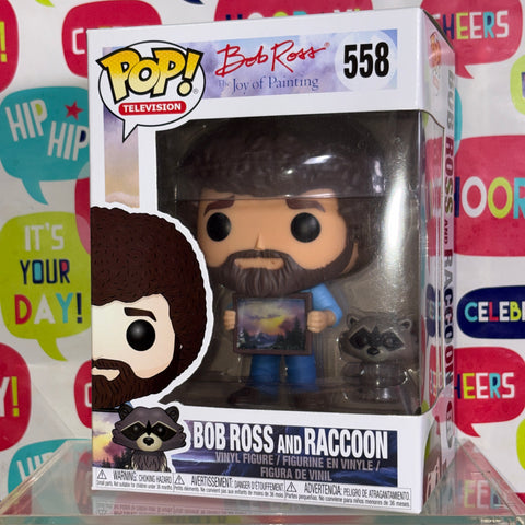 BOX FLAWS VIEW PHOTOS Bob Ross - Funko Pop 558 Vinyl Figure (11.4 Cm L × 8.9 Cm W × 15.9 Cm H)