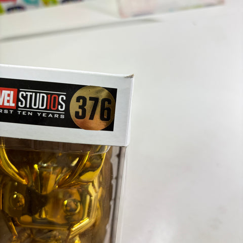BOX FLAWS VIEW PHOTOS Loki GOLD - Marvel Funko Pop 376 Vinyl Figure