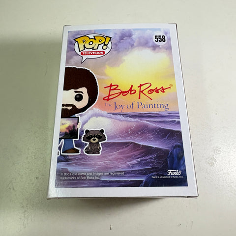 BOX FLAWS VIEW PHOTOS Bob Ross - Funko Pop 558 Vinyl Figure (11.4 Cm L × 8.9 Cm W × 15.9 Cm H)