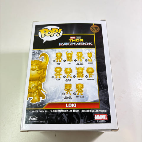 BOX FLAWS VIEW PHOTOS Loki GOLD - Marvel Funko Pop 376 Vinyl Figure