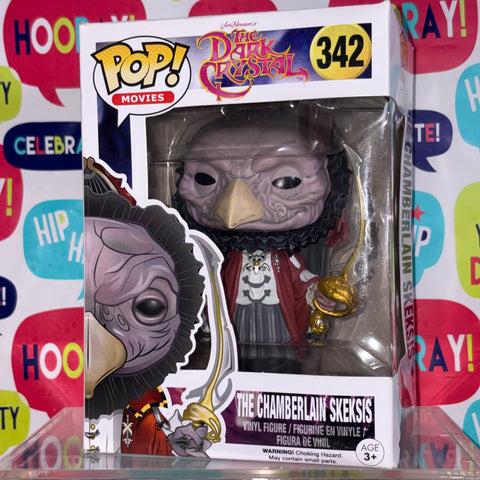SEVERE/WATER BOX DAMAGE The Chamberlain Skeksis - The Dark Crystal Funko Pop 342 Vinyl Figure (11.4 Cm L × 8.9 Cm W × 15.9 Cm H)