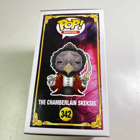 SEVERE/WATER BOX DAMAGE The Chamberlain Skeksis - The Dark Crystal Funko Pop 342 Vinyl Figure (11.4 Cm L × 8.9 Cm W × 15.9 Cm H)