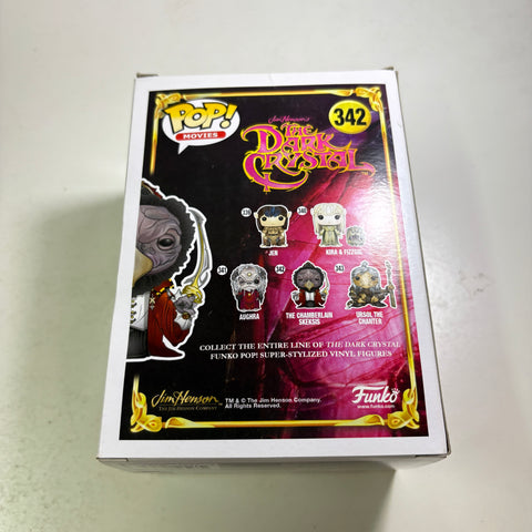 SEVERE/WATER BOX DAMAGE The Chamberlain Skeksis - The Dark Crystal Funko Pop 342 Vinyl Figure (11.4 Cm L × 8.9 Cm W × 15.9 Cm H)