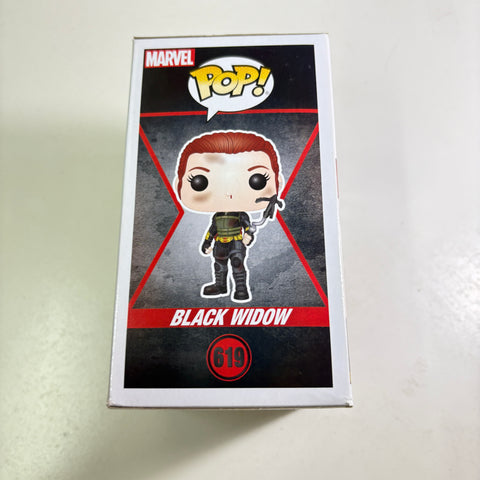 BOX FLAWS VIEW PHOTOS Black Widow - Marvel Funko Pop 619 Vinyl Figure Exclusive