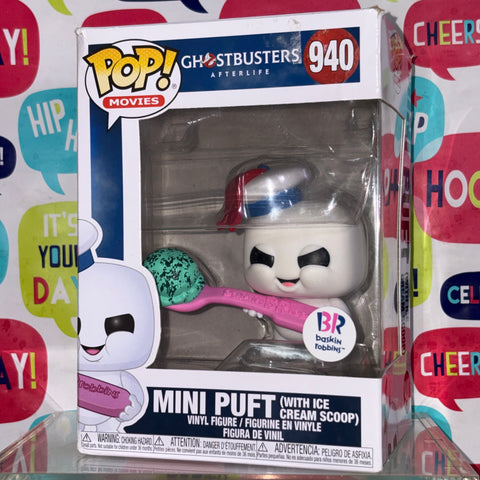 Mini Puft with Ice Cream Scoop - Ghostbusters Funko Pop 940 Vinyl Figure (11.4 Cm L × 8.9 Cm W × 15.9 Cm H)