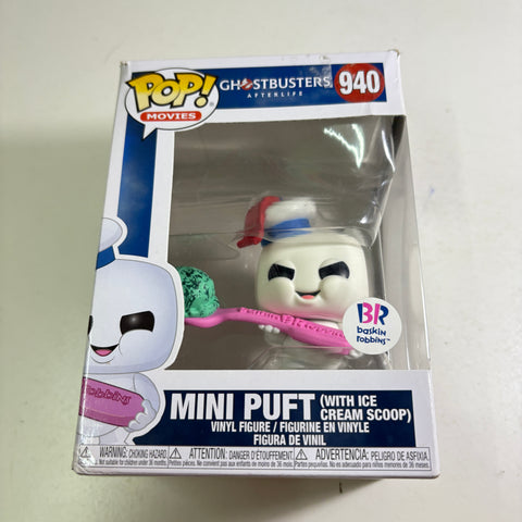 Mini Puft with Ice Cream Scoop - Ghostbusters Funko Pop 940 Vinyl Figure (11.4 Cm L × 8.9 Cm W × 15.9 Cm H)