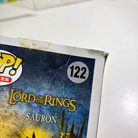 BOX DAMAGE VIEW PHOTOS Sauron - Lord of the Rings Funko Pop 122 Vinyl Figure (11.4 Cm L × 8.9 Cm W × 15.9 Cm H)