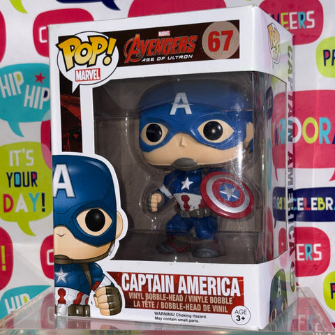 BOX FLAWS VIEW PHOTOS Captain America - Age of Ultron Marvel Funko Pop 67 Vinyl Figure