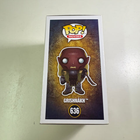 BOX FLAWS VIEW PHOTOS Grishnakh - Lord of the Rings Hobbit Funko Pop 636 Vinyl Figure (11.4 Cm L × 8.9 Cm W × 15.9 Cm H)