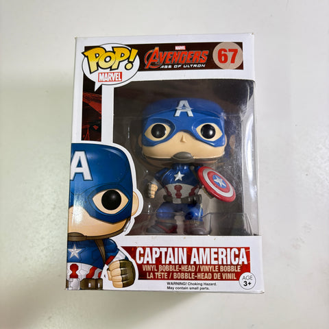 BOX FLAWS VIEW PHOTOS Captain America - Age of Ultron Marvel Funko Pop 67 Vinyl Figure