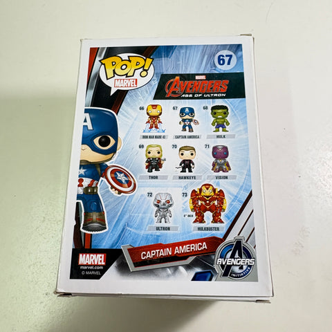BOX FLAWS VIEW PHOTOS Captain America - Age of Ultron Marvel Funko Pop 67 Vinyl Figure