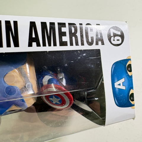 BOX FLAWS VIEW PHOTOS Captain America - Age of Ultron Marvel Funko Pop 67 Vinyl Figure