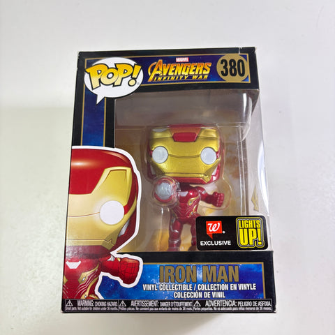 BOX DAMAGE VIEW PHOTOS Iron Man - Avengers Infinity War Marvel Funko Pop 380 Vinyl Figure Light UP