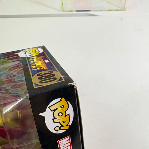 BOX DAMAGE VIEW PHOTOS Iron Man - Avengers Infinity War Marvel Funko Pop 380 Vinyl Figure Light UP