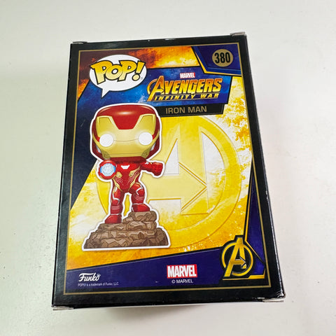BOX DAMAGE VIEW PHOTOS Iron Man - Avengers Infinity War Marvel Funko Pop 380 Vinyl Figure Light UP