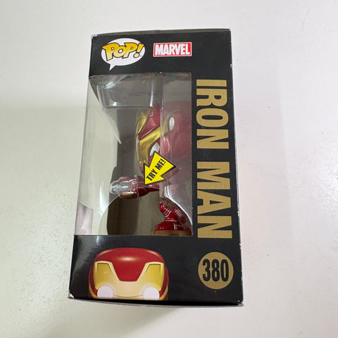 BOX DAMAGE VIEW PHOTOS Iron Man - Avengers Infinity War Marvel Funko Pop 380 Vinyl Figure Light UP