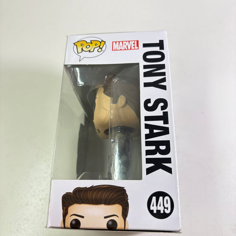BOX FLAWS VIEW PHOTOS Tony Stark/Iron Man - Marvel Funko Pop 225 Vinyl Figure Summer Convention