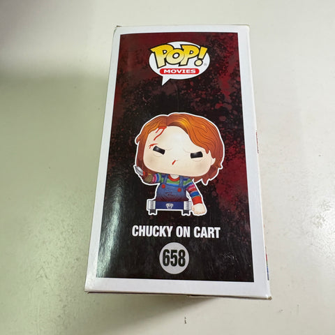 BOX FLAWS VIEW PHOTOS Chucky on Cart Funko Pop 658 Vinyl Figure (11.4 Cm L × 8.9 Cm W × 15.9 Cm H)