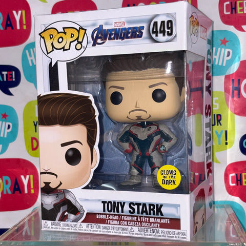 Tony Stark - Marvel Funko Pop 449 Vinyl Figure GLOW