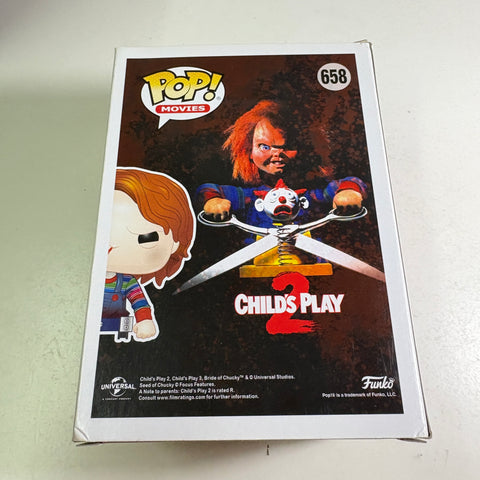 BOX FLAWS VIEW PHOTOS Chucky on Cart Funko Pop 658 Vinyl Figure (11.4 Cm L × 8.9 Cm W × 15.9 Cm H)