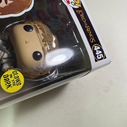 BOX DAMAGE VIEW PHOTOS Samwise Gamgee GLOW - Lord of the Rings Hobbit Funko Pop 445 Vinyl Figure (11.4 Cm L × 8.9 Cm W × 15.9 Cm H)