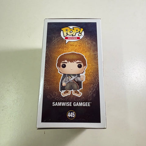 BOX DAMAGE VIEW PHOTOS Samwise Gamgee GLOW - Lord of the Rings Hobbit Funko Pop 445 Vinyl Figure (11.4 Cm L × 8.9 Cm W × 15.9 Cm H)