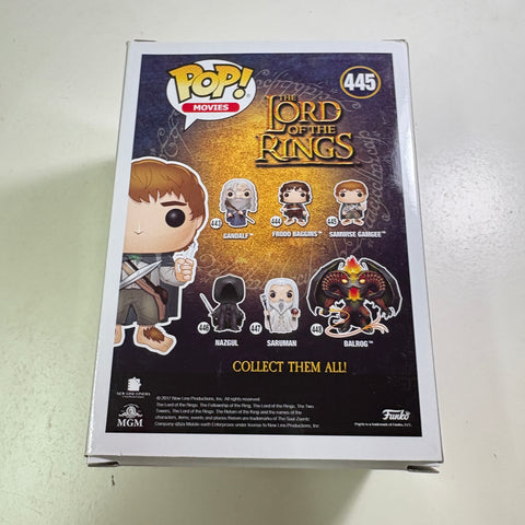 BOX DAMAGE VIEW PHOTOS Samwise Gamgee GLOW - Lord of the Rings Hobbit Funko Pop 445 Vinyl Figure (11.4 Cm L × 8.9 Cm W × 15.9 Cm H)