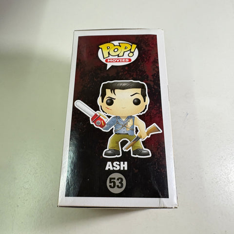 BOX FLAWS VIEW PHOTOS Ash - Army of Darkness Funko Pop 53 Vinyl Figure (11.4 Cm L × 8.9 Cm W × 15.9 Cm H)