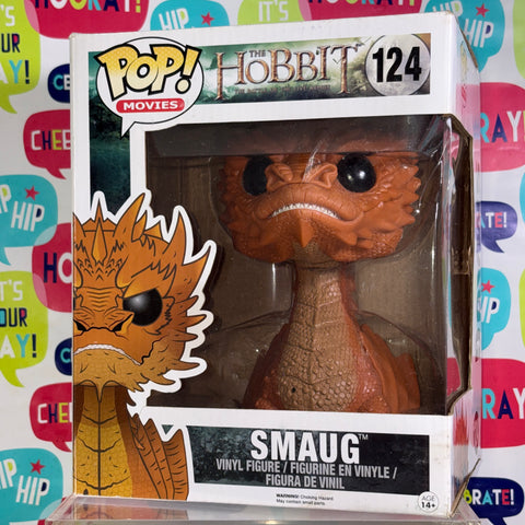 BOX DAMAGE VIEW PHOTOS SMAUG - Lord of the Rings Hobbit Funko Pop 124 Vinyl Figure (22.8 Cm L × 16.5 Cm W × 14 Cm H)