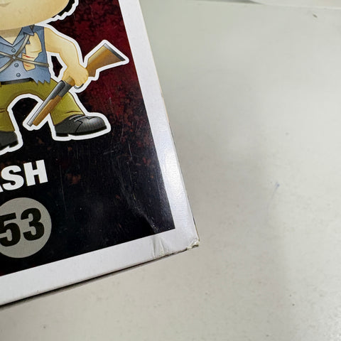 BOX FLAWS VIEW PHOTOS Ash - Army of Darkness Funko Pop 53 Vinyl Figure (11.4 Cm L × 8.9 Cm W × 15.9 Cm H)