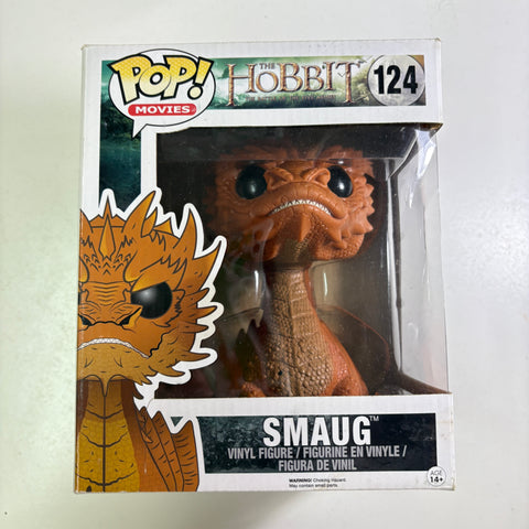 BOX DAMAGE VIEW PHOTOS SMAUG - Lord of the Rings Hobbit Funko Pop 124 Vinyl Figure (22.8 Cm L × 16.5 Cm W × 14 Cm H)
