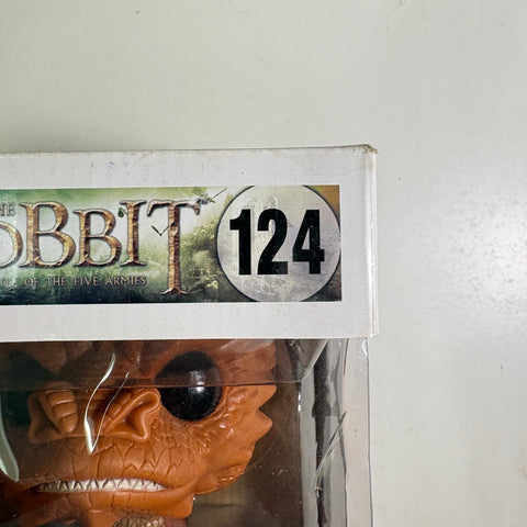 BOX DAMAGE VIEW PHOTOS SMAUG - Lord of the Rings Hobbit Funko Pop 124 Vinyl Figure (22.8 Cm L × 16.5 Cm W × 14 Cm H)